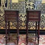 Pair of Louis XVI style bedside tables