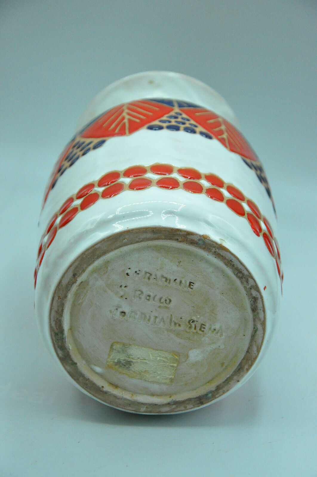 Vase céramique art déco signé ceramiche san rocco torrita di siena