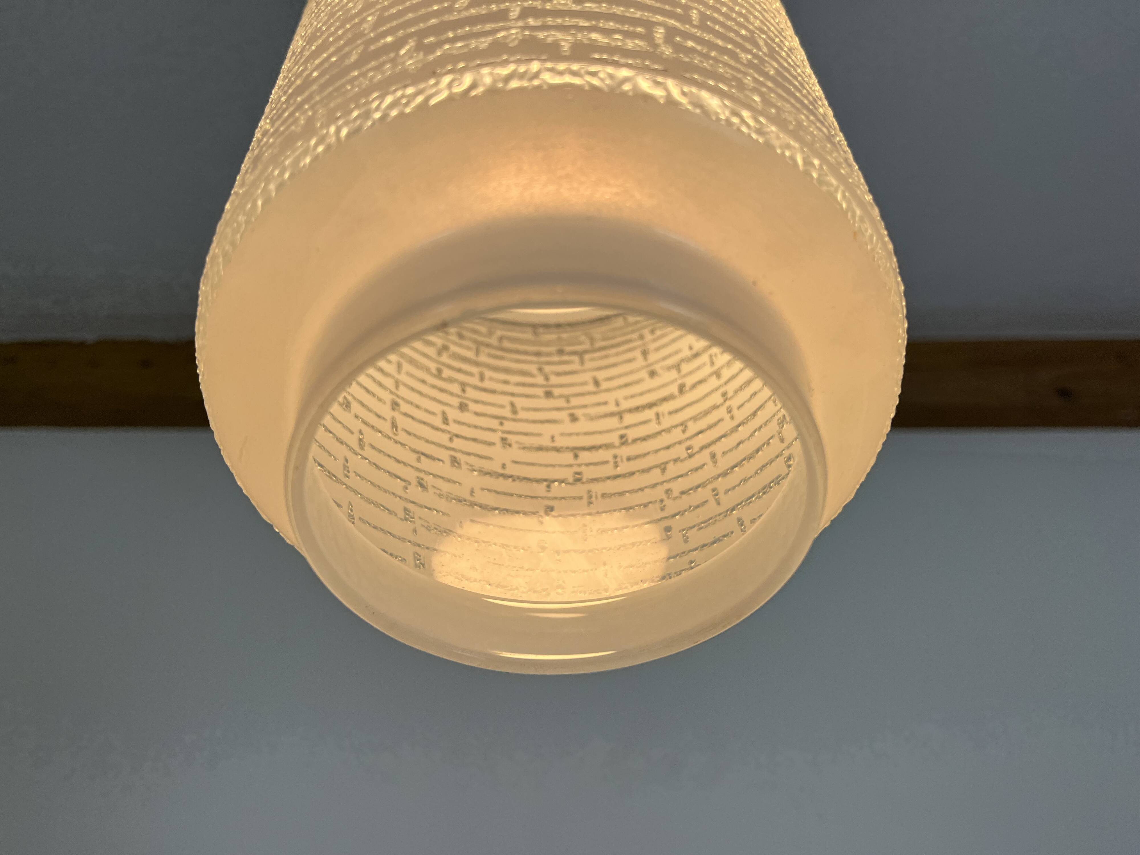 Vintage 60s opaline pendant light