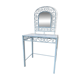 Vintage marble dressing table with mirror