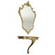 Gilded Rococo Style Mirror With Console Acanthus France