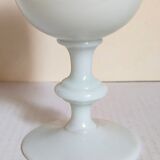 Vintage white opaline vase-cup 16.5 cm