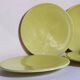 Six vintage Czech ceramic dessert plates