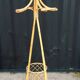 Rattan coat rack