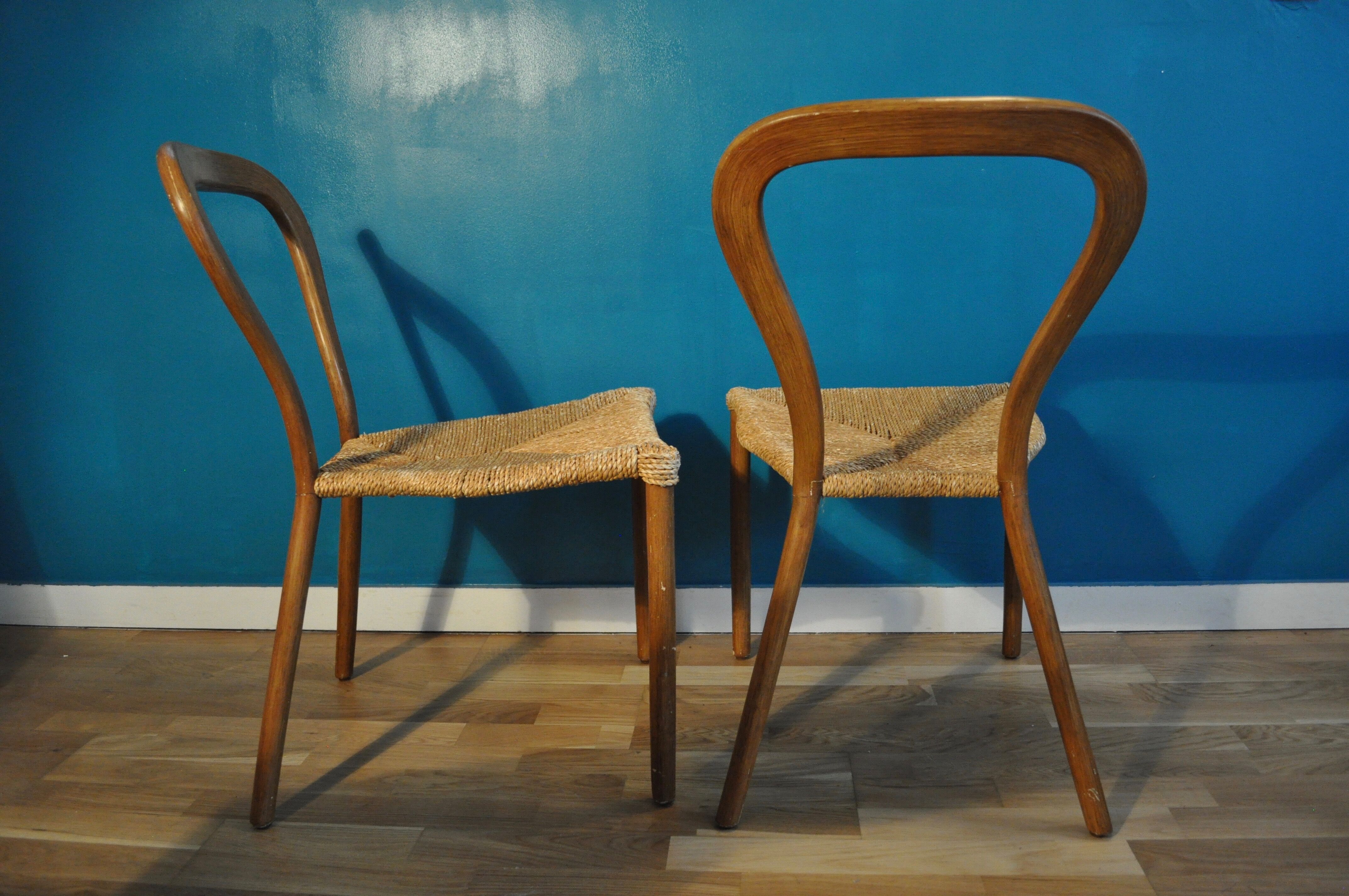 Pair of swedish bentwood chairs
