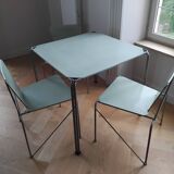 Table + 3 TUX chairs by Paul and Barbara Haigh