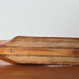 Large Danish carved wooden snail sculpture from the mid-century, 1960s.