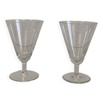 Verres à liqueur en cristal