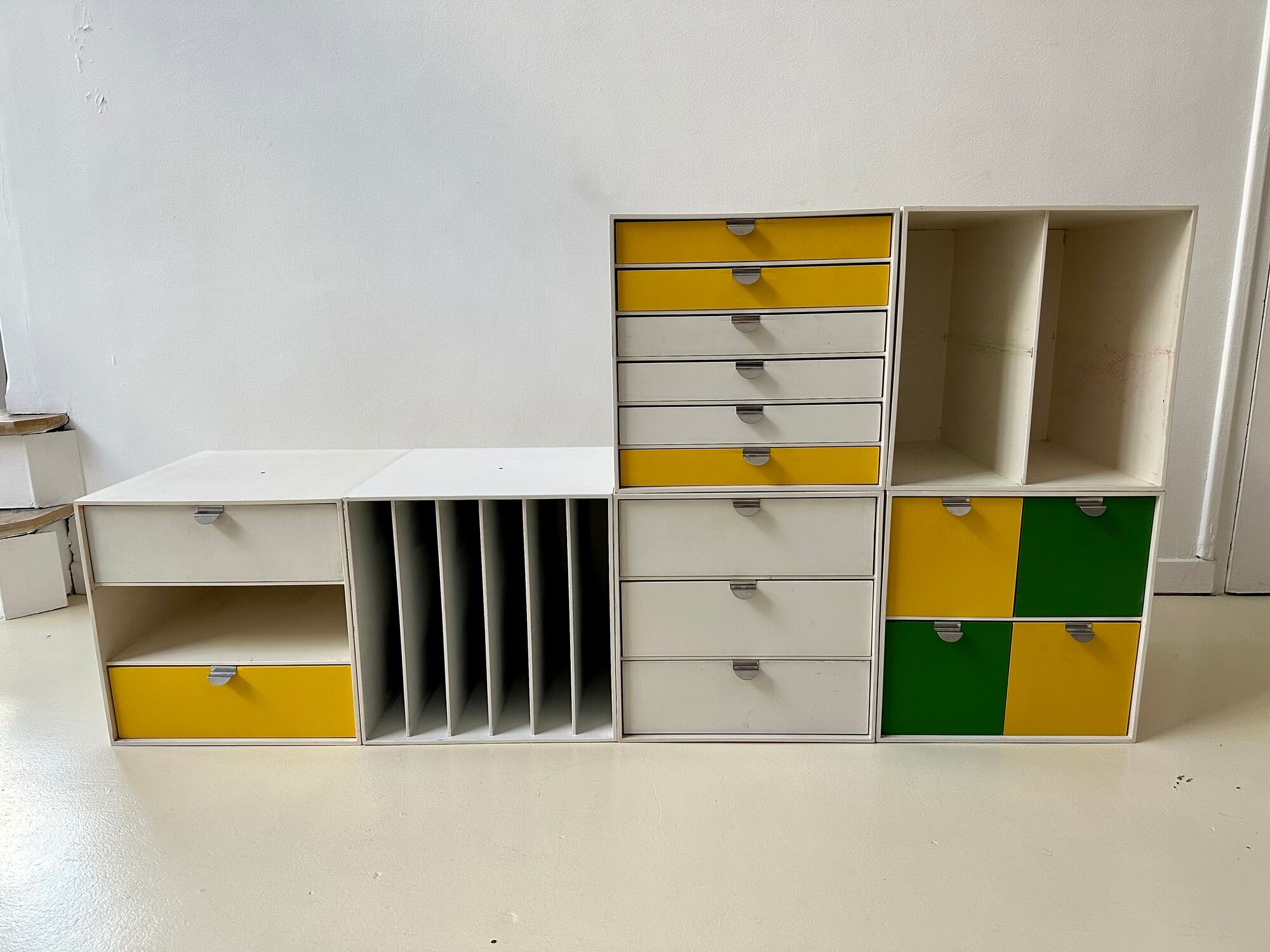 Set of 6 storage cubes Palaset design by Ristomatti Ratia, Treston edition, 1972