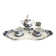 You & Me Coffee Set Fine Italian Porcelain "Belle Époque" Duo Blue
