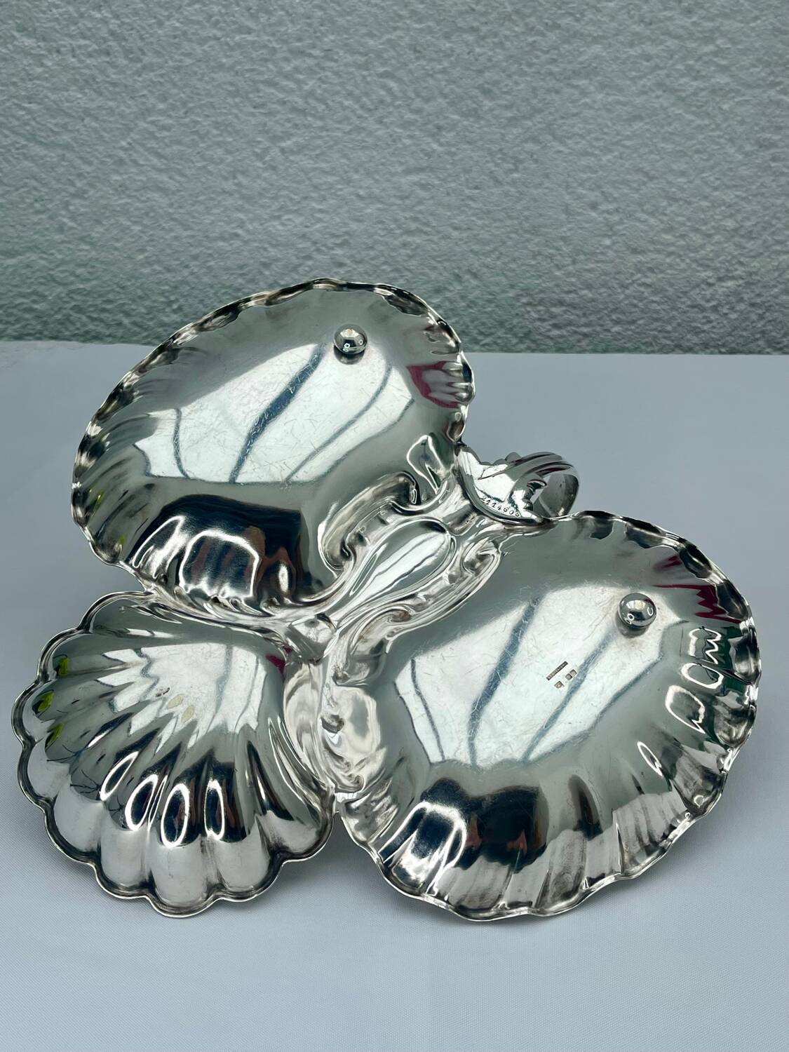 Christofle Silver-Plated Bonbonniere Serving Dish, Louis XV Style, Art Nouveau Period
