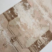 3x11 Rug For Kitchen Brown Beige Turkish Runner Rug, 86x325Cm SK 5286