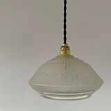 Small Art Deco glass pendant light