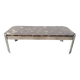 Table basse en marbre Breccia et chrome , circa  1970/80'