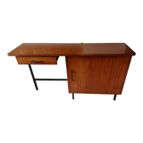 Old desk wood Scandinavian metal structure