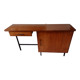 Old desk wood Scandinavian metal structure