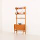 Scandinavian mid century teak free standing wall unit, 1960s