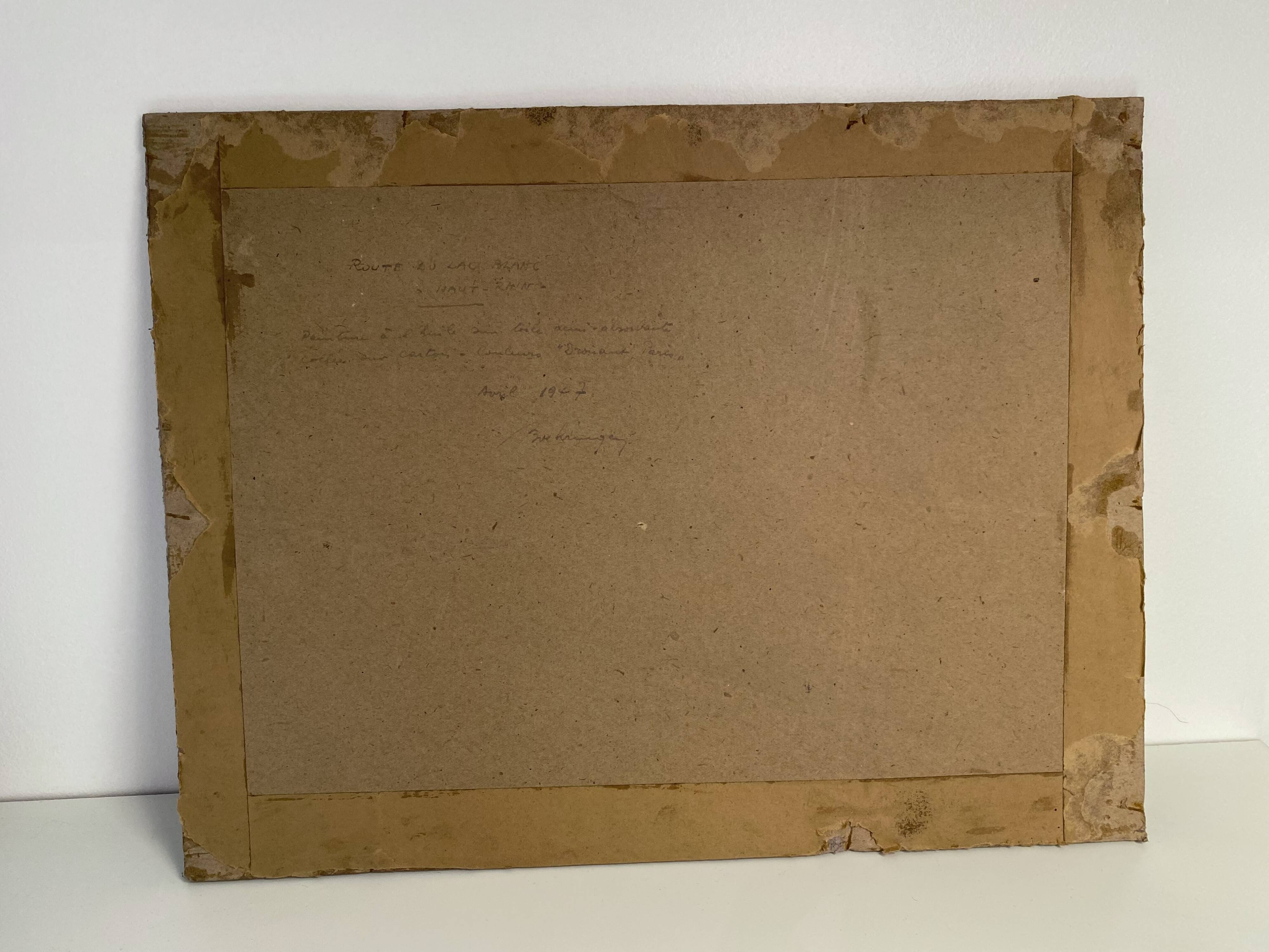 Landscape painting, oil painting 1947