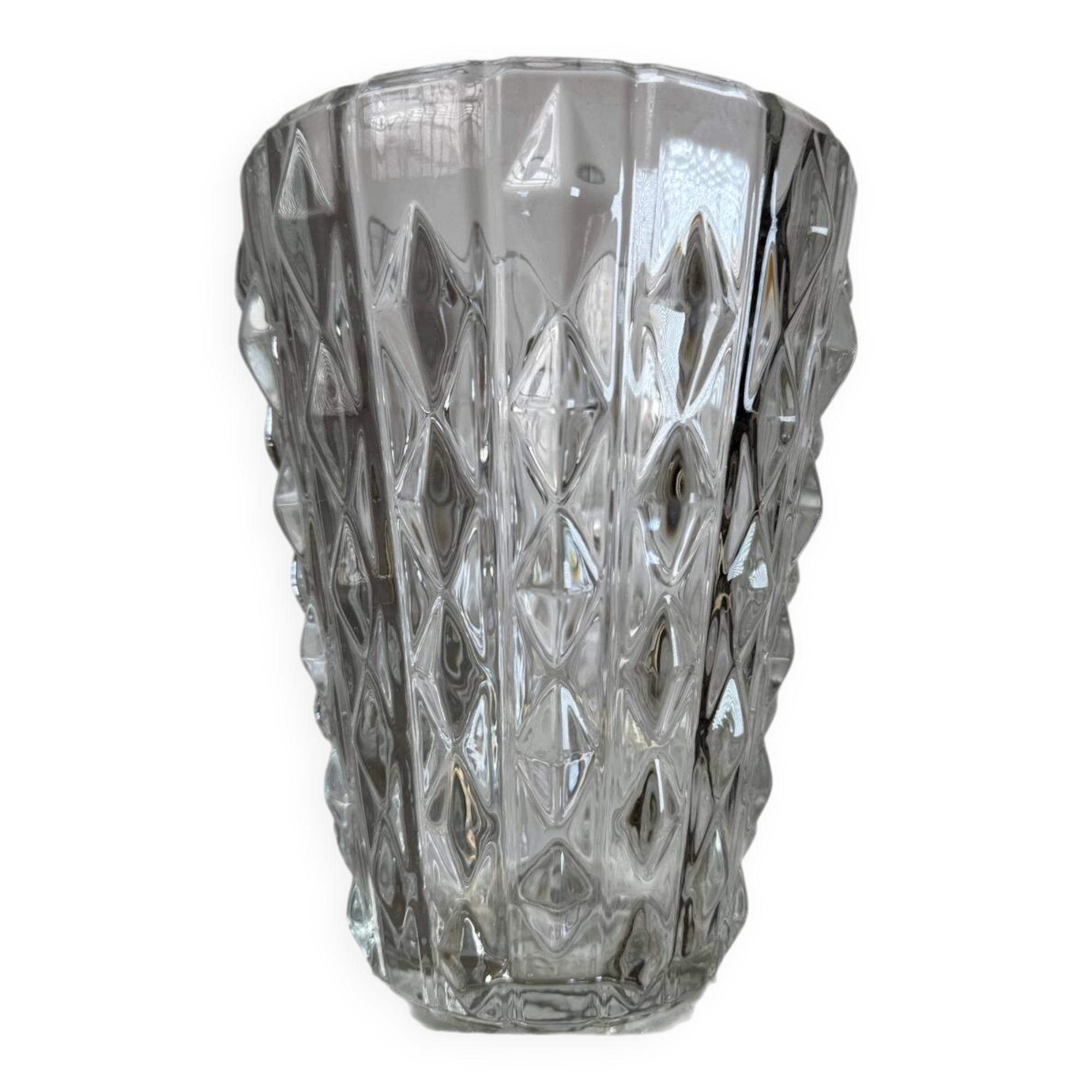 Vase verre de cristal vintage