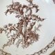 Series of 6 flat plates old model "Thistles" Gien