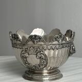Shiny silver metal cup