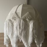 Macramé hanging lamp