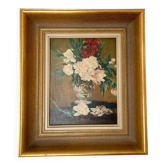 Reproduction sur toile du « Vase de pivoines » de Manet - 1973