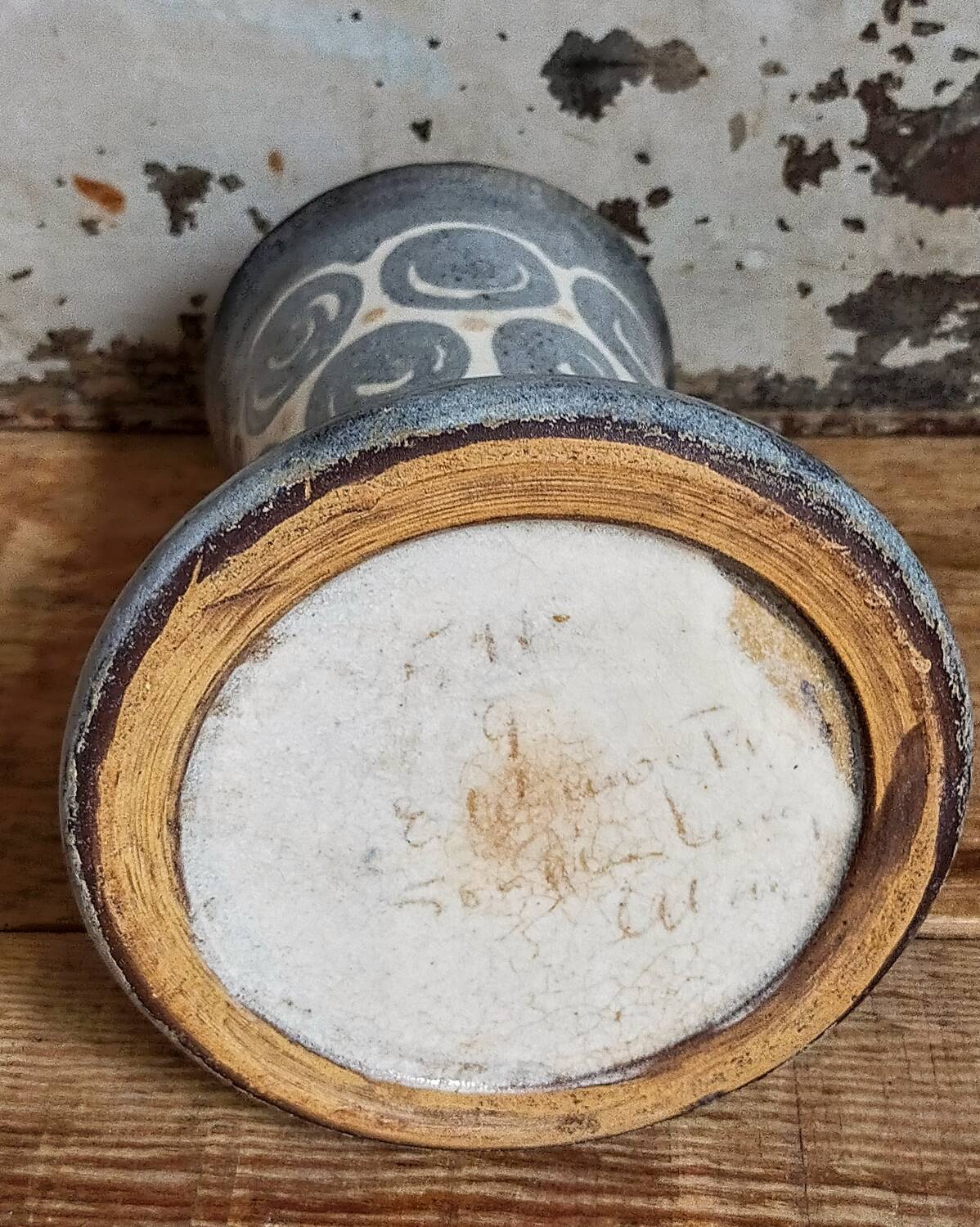 Elchinger fils Art Deco ceramic vase