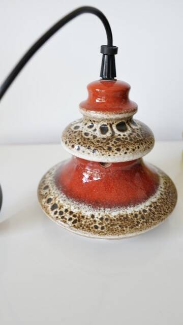 Suspension vintage fat lava Herda en céramique – années 70