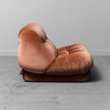 Pair of armchairs coffee and table Nuvolone by Maturi Rino for Mimo 70