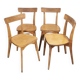 Ensemble de 4 chaises de bistrot luterma, estampillées