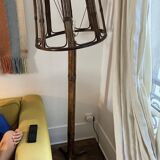 Lampadaire rotin