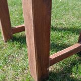 Small antique workbench in solid oak