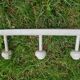 Old wall coat rack with linen patina