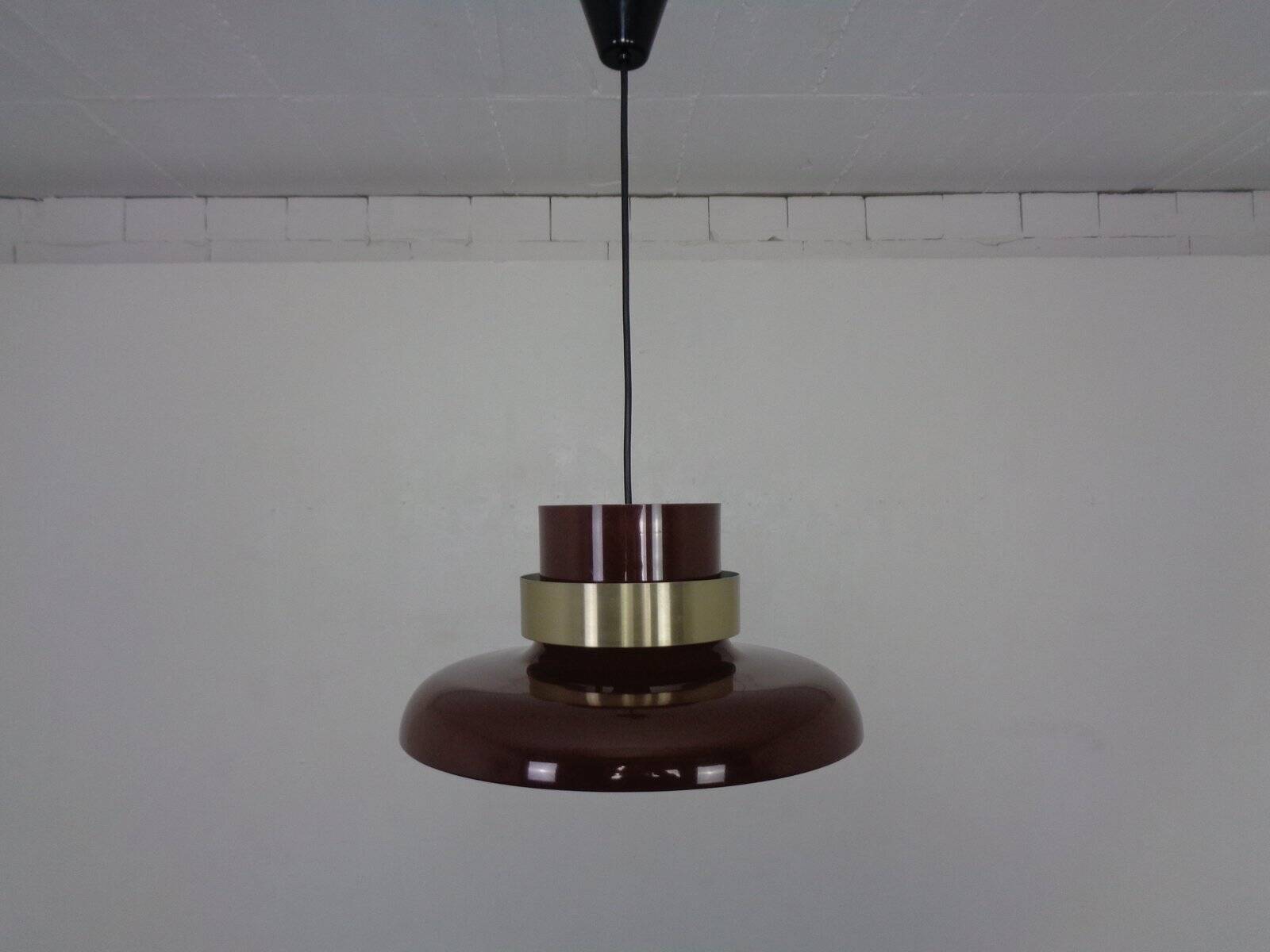 Lamella Ceiling Lamp by Carl Thore for Granhaga Metallindustri, Sweden, 1960s