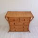 Commode en rotin et bambou  années 60