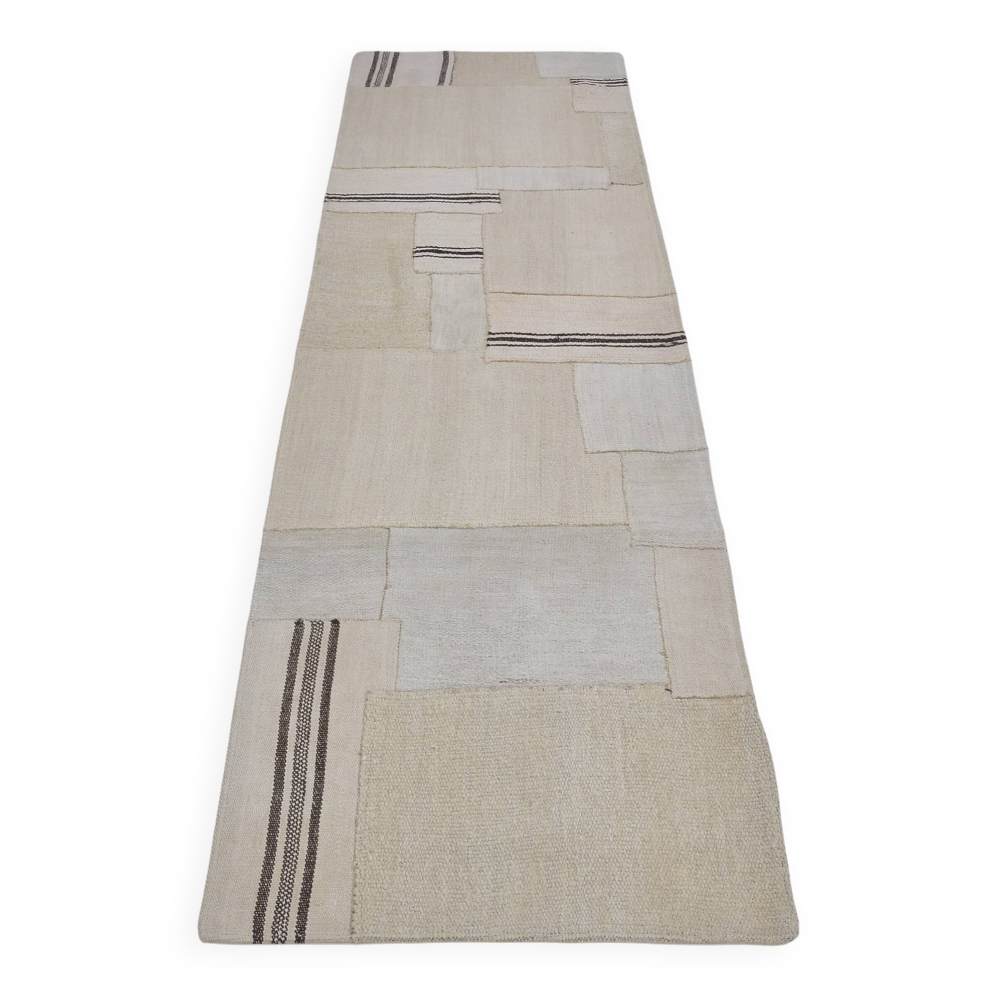 Vintage Decorative Hemp Kilim Runner sku3832