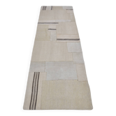 Vintage Decorative Hemp Kilim Runner sku3832
