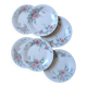 Royal Doulton "Carmel" 1991 | 6 dessert plates with floral decoration