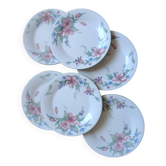 Royal Doulton "Carmel" 1991 | 6 dessert plates with floral decoration