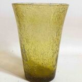 Biot bubble glass vase from the 70s, height 25 cm