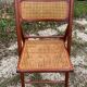 Pair of Italian folding chairs in vintage canning