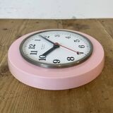 Vintage Pink East German Bakelite Wall Clock from Weimar, 1980s
