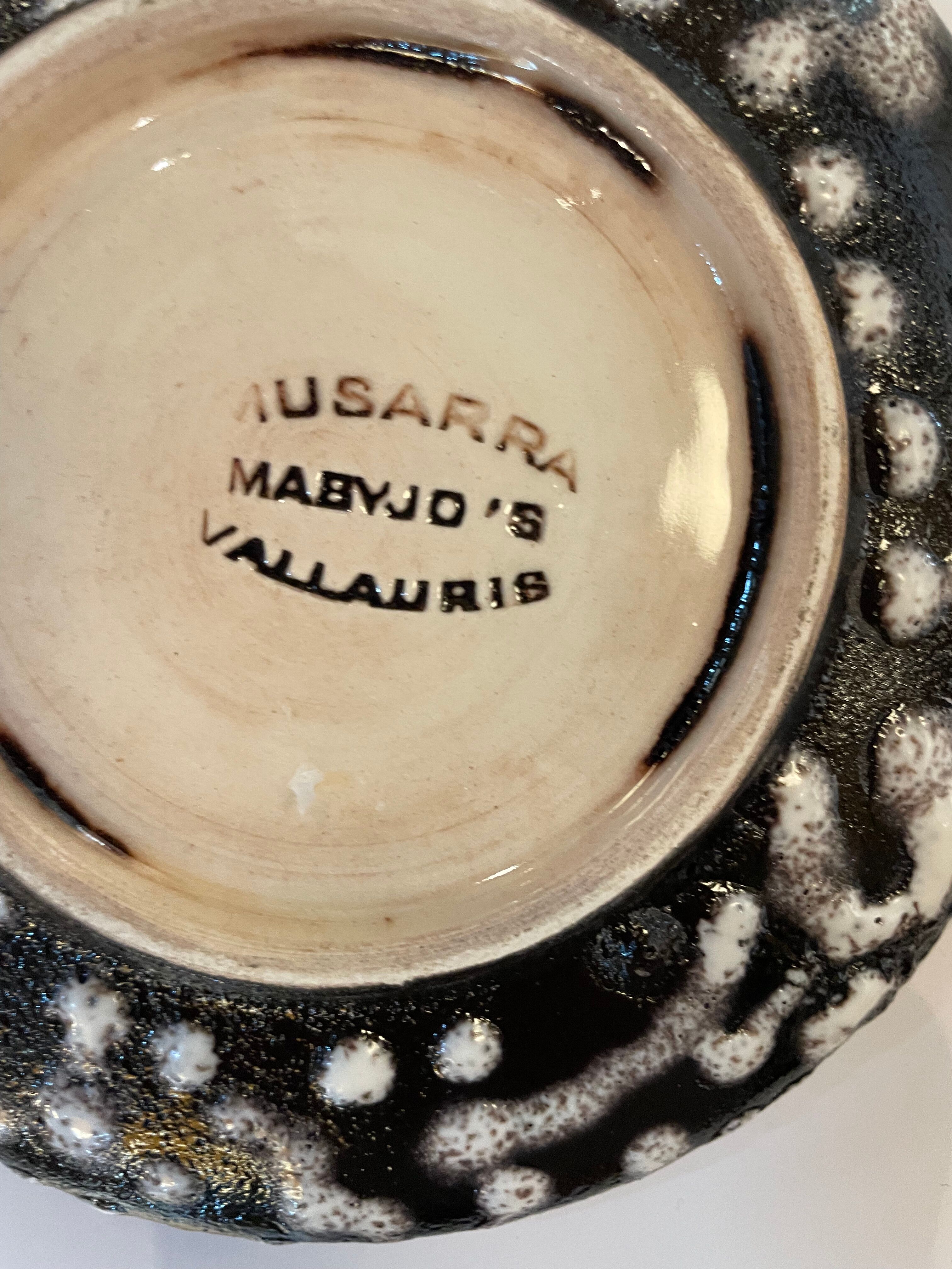 Paire de soucoupes Vallauris