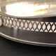 Alpaca silver metal to  lion feet and openwork borders