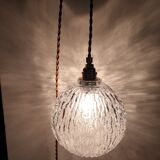 1960 tempered glass walker lamp