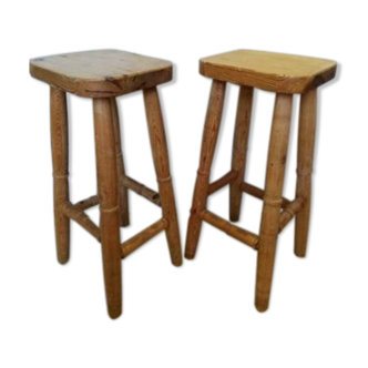 Tabourets de bar en bois