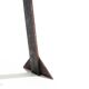 Sculptural steel chair, 1980s
