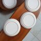 4 vintage ceramic plates Sars Poterie