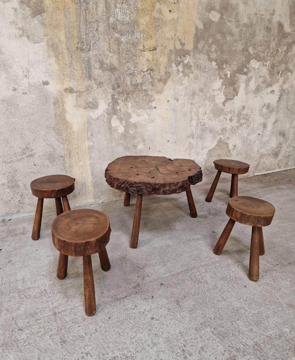 Freeform walnut set 1960